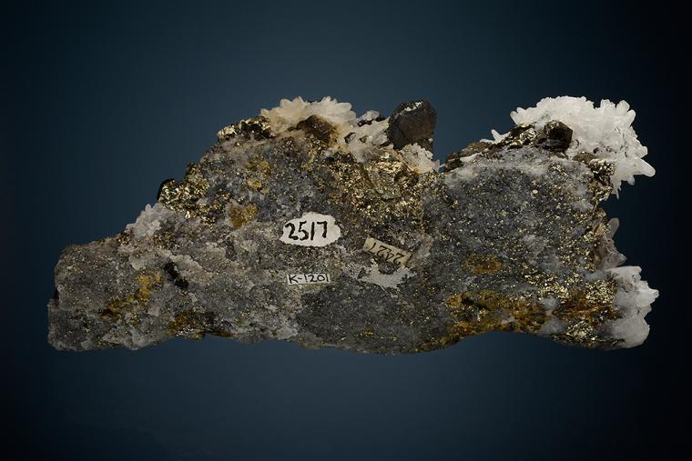 BOURNONITE with PYRITE and QUARTZ